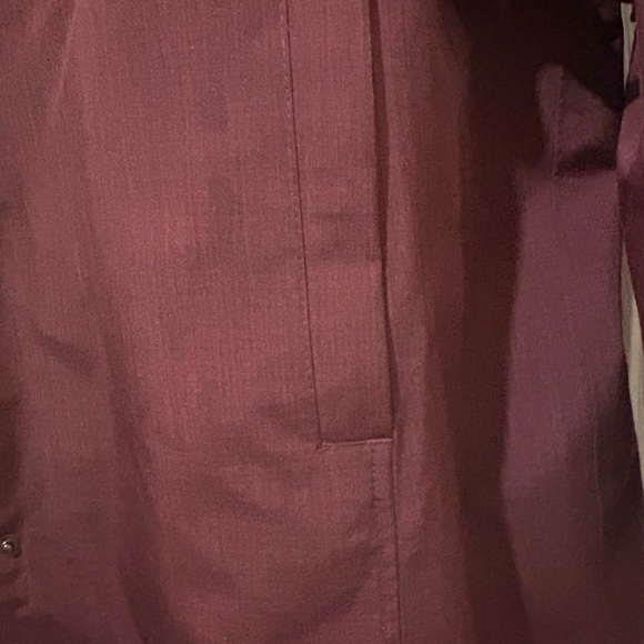 Kirklands Hooded Trench Coat in Burgundy - Picture 4 of 13